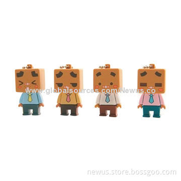 Cartoon USB 2.0 Flash Drive, 2-32GB Capacity Range